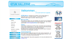 Desktop Screenshot of kfum-hallerne.dk