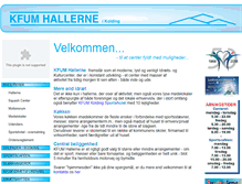 Tablet Screenshot of kfum-hallerne.dk